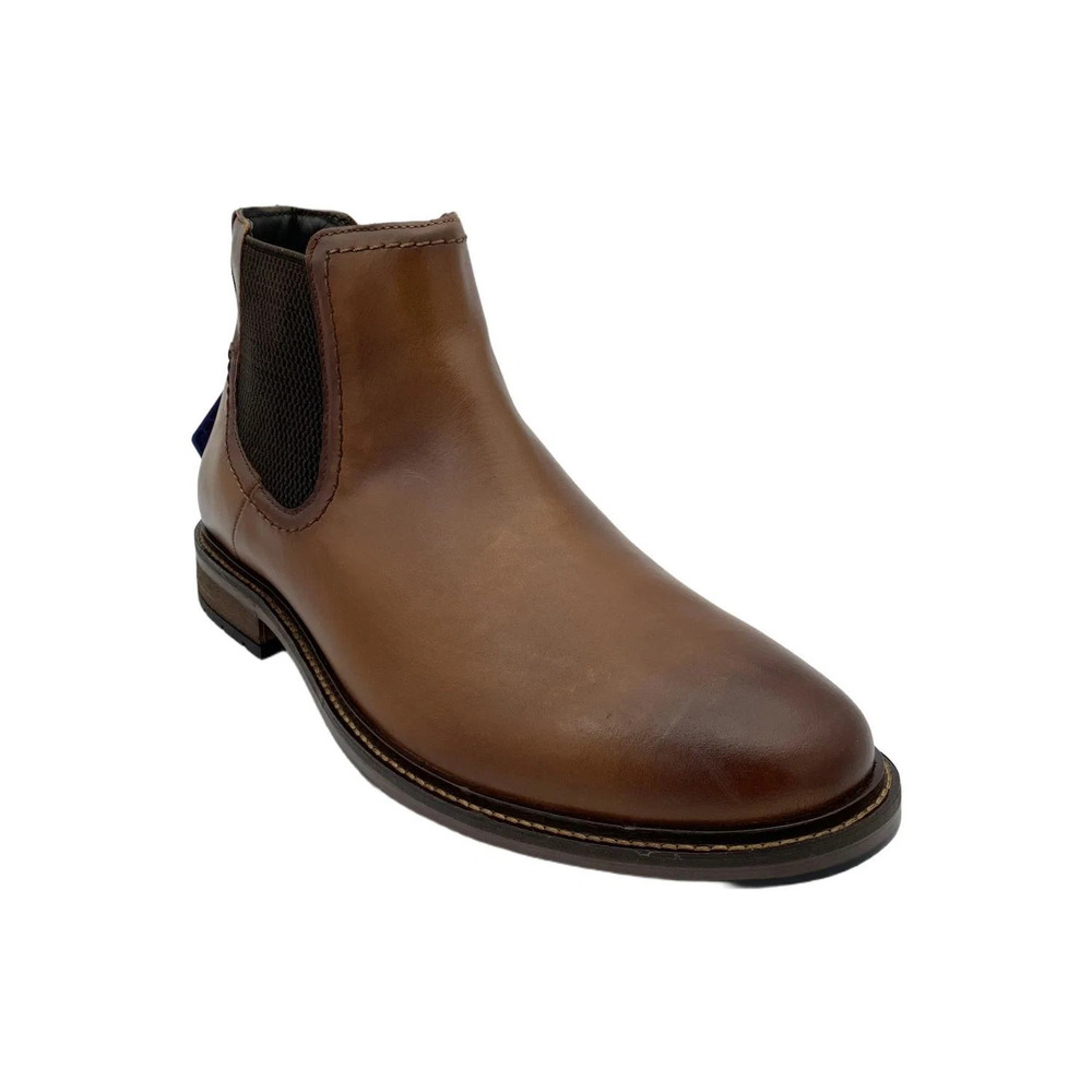 Florsheim Men's Forge Plain Toe Chelsea Boot Cognac - Medium